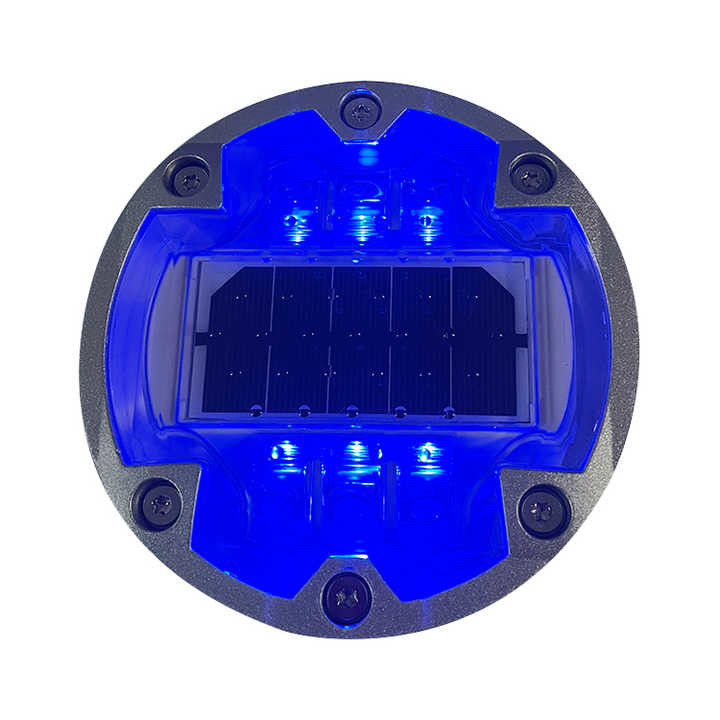 กว้าง 143 มิลลิเมตร โซลาร์พลังงานถนน Studs 6 สกรู อลูมิเนียม Case สําหรับการตราทาง