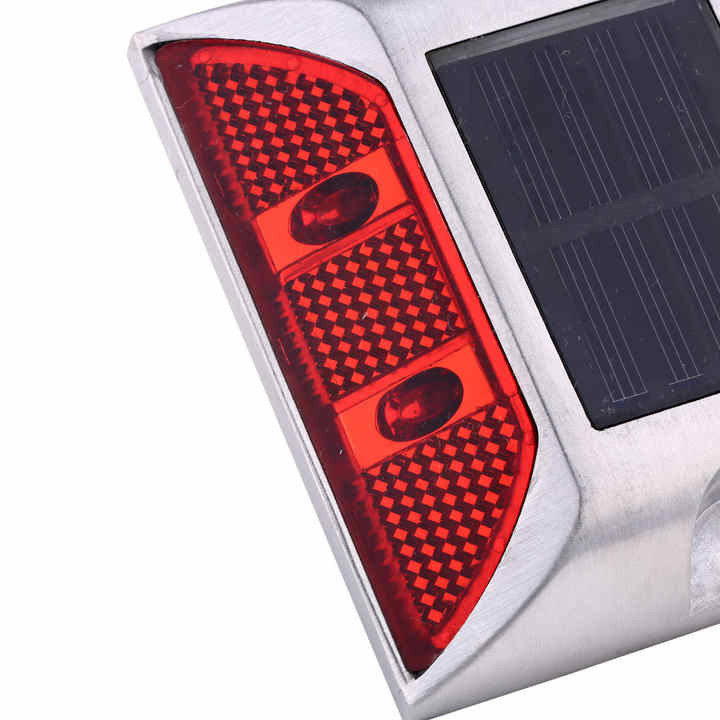 สีแดง ความสว่างสูง LED อลูมิเนียม ดวงอาทิตย์ Road Stud ใบรับรอง FCC
