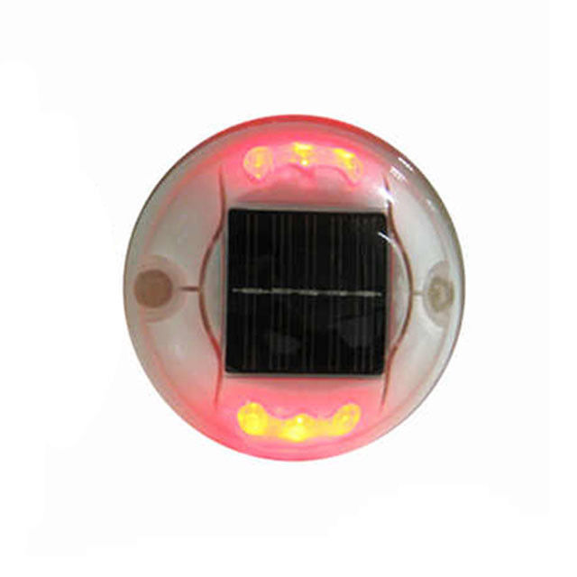 PC กลางแจ้ง พลาสติก โซลาร์ แม็กเกอร์ถนน ไฟถนน ด้านตาแมว LED อัตโนมัติ