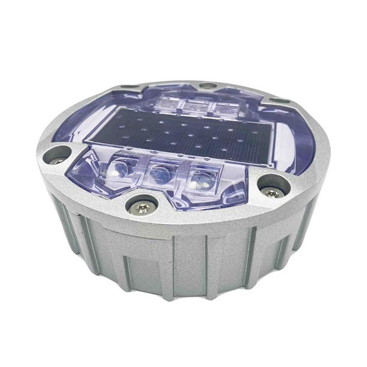 ความสว่างสูง LED โซลาร์ สต๊อดถนน 6 สกรู แผ่นดินฝังแสงอาทิตย์ LED ตาแมว