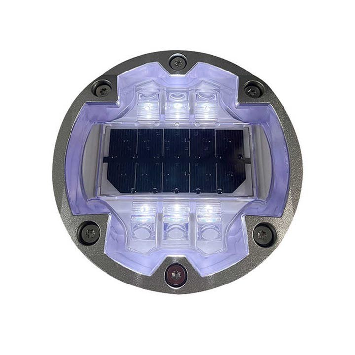 ความสว่างสูง LED โซลาร์ สต๊อดถนน 6 สกรู แผ่นดินฝังแสงอาทิตย์ LED ตาแมว