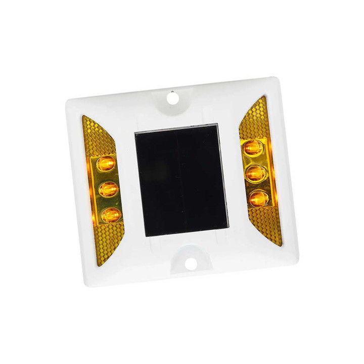 LED Cat Eye Road Stud ทางด่วน สนามบิน Dock IP68 อลูมิเนียม โซลาร์ สนามทางด่วน