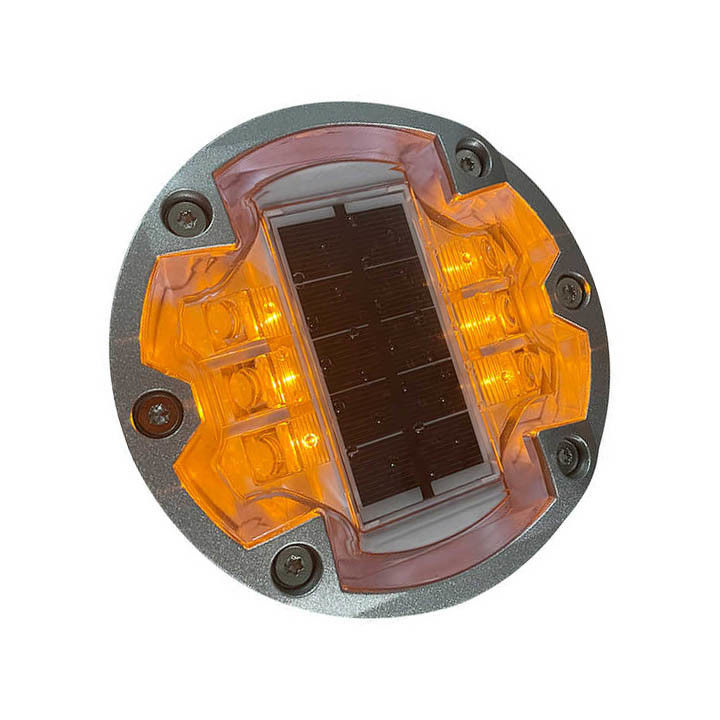 ดวงอาทิตย์แมวตา Studs อลูมิเนียมถนนสะท้อนแสง IP68 LED ถนนส่องแสง